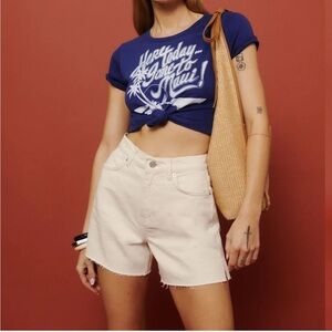 NWT Reformation Wilder High Rise Relaxed Jean Shorts